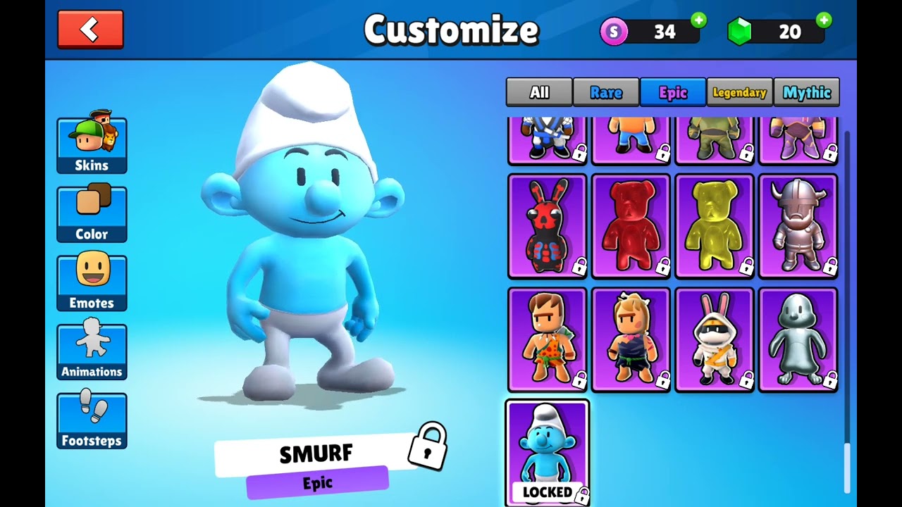 reviewing the stumble pass(working on it and playing games to gain stars)