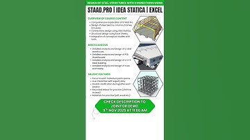 Design of Steel Structure with Connections  STAAD.PRO | IDEA StatiCa | EXCEL start on 13th Nov, 2025