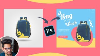 Make Backpack Banner/Poster Design Photoshop Tutorial in Hindi