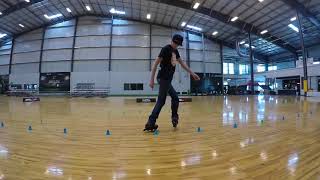 Double Crazy (Stroll) Backwards - Slalom Grade 2