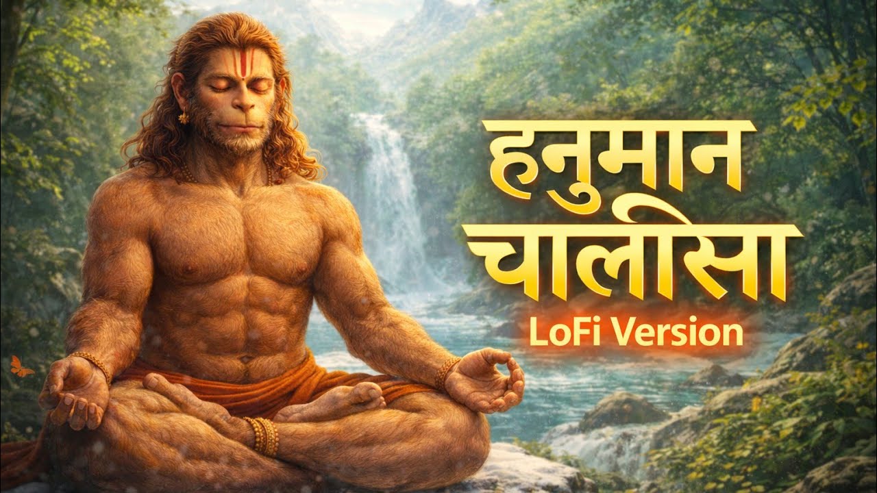 Soft Hanuman Chalisa LoFi Version 🕉 | Relaxing Bhakti Song | Stress Relief & Inner Peace