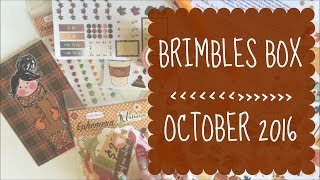 UNBOXING | The Brimbles Box | October 2016 | Autumn