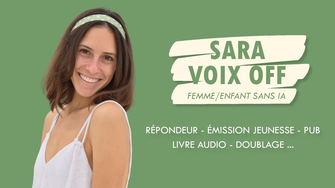 enregistrer une voix off de femme ou d'enfant professionnelle pour des pubs, livre audio et autre