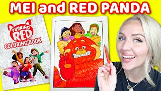 Turning Red MEI Lee and Red Panda Coloring. Meet the Characters