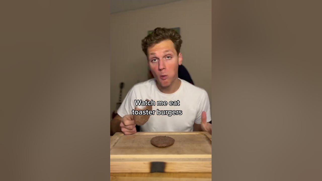 MAN MAKES BURGERS BY USING A TOASTER Video By __Butter__dawg__ YouTube