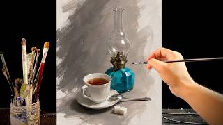 🎨 Anyone Can Paint This! | Simple Acrylic Still Life Tutorial for Beginners | #217 screenshot 3