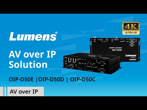 OIP Series 1Gbps 4K AV over IP Solution (Encoder, Decoder & Controller) | Lumens