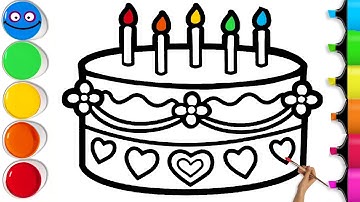 🎂How To Draw a Birthday Cake | Easy Step By Step Drawing Tutorial