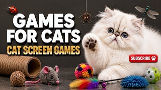 🐱 CAT Games | Mouse TV for Cats to Watch | 3 HOURS of Interactive Screen Game | 4K 60FPS 🐭🎮 screenshot 3