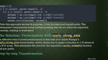 Improve Performance with Vectorized Operations in Numpy