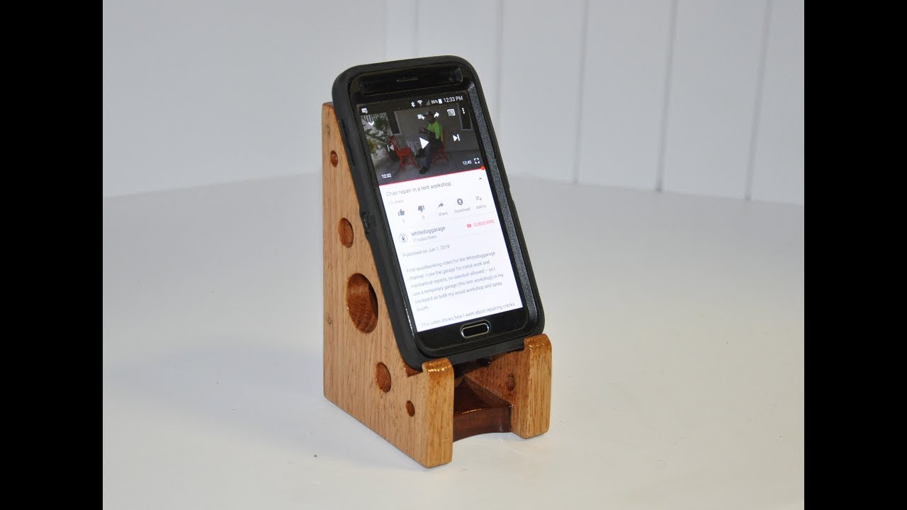 Building a Phone Holder from Recycled Wood