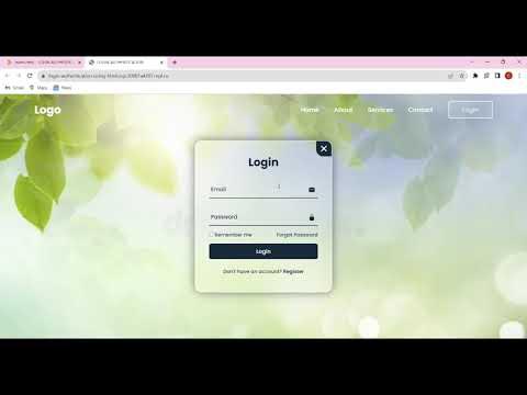 Login Authentication using HTML CSS and JavaScript.... - YouTube
