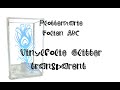 transparente Glitter Vinylfolie - Plottermarie Folien ABC