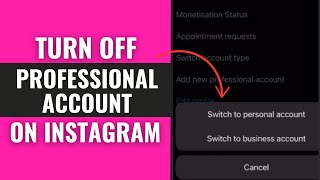 How to Turn Off Professional Account on Instagram?