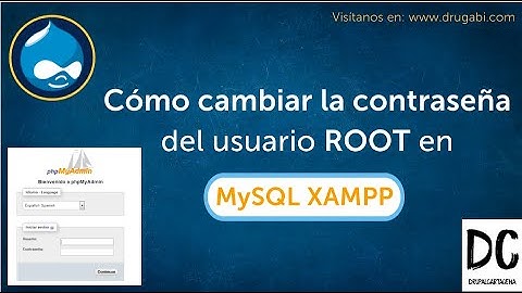 Cambiar contraseña del usuario ROOT  en MYSQL + XAMPP