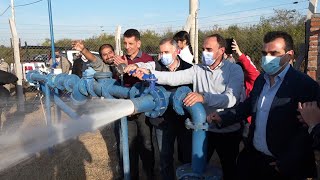 Jaldo inauguró un pozo de agua que beneficiará a 1 500 familias de El Bracho y El Cevilar