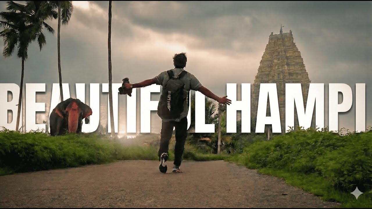 South Hampi in the Rain 🌧️ | Temples, Elephants & Hostel Nights | Karnataka Series EP4