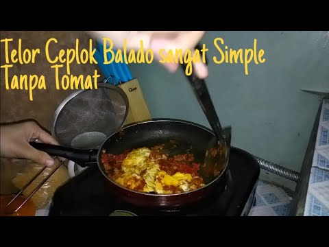 Resep Telur Ceplok Balado Tanpa Tomat