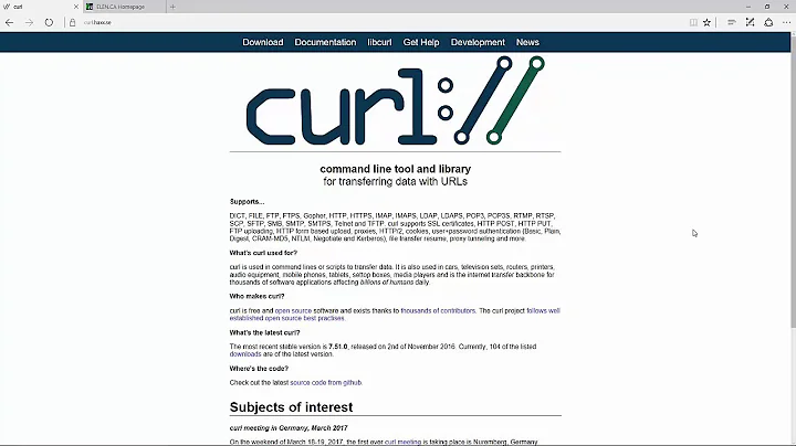 How To: Download and Install a curl executable for Windows