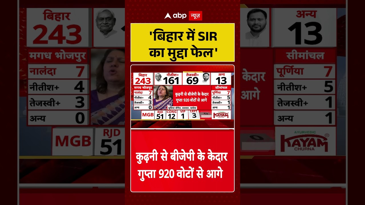 Bihar Election 2025 Result: 'बिहार में SIR का मुद्दा फेल' । Nitish । JDU । RJD । PM Modi । Lalu