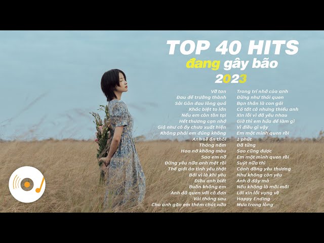TOP 40 HIT NHẠC TRẺ TRIỆU VIEW ĐÃ TỪNG GÂY BÃO TRÊN KHẮP CÁC BXH ÂM NHẠC VIỆT NAM 2023 class=