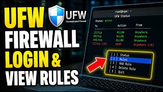 How to login to UFW interface and view VPS firewall rules - Beginner Guide