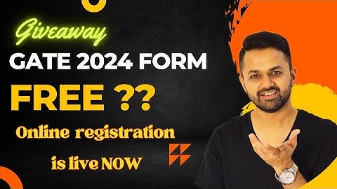 Big update!! GATE 2024 Online Registration | How to fill GATE 2024 for free 🧐