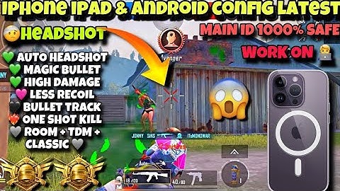 iPhone BGMI + PUBG Config File 🔥Zero Recoil + Auto Headshot | No Jailbreak | 100% Working Config ios