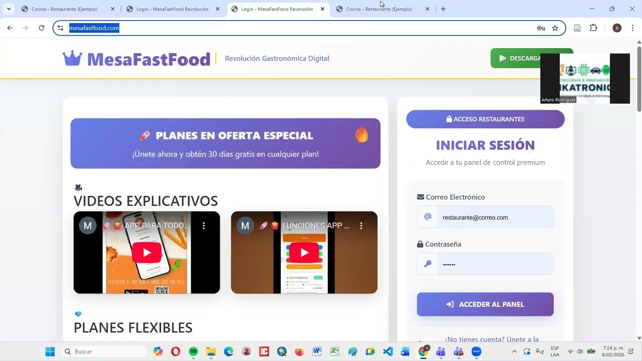 Inventario de Restaurante gratuito y Dasboard/pantallas de  pedidos y pantalla de  Cocina.
