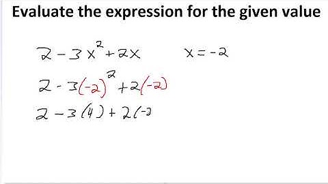 Evaluating expression for given replacement values answer key