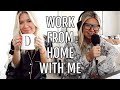 work from home with me | podcast, homework, & trader joe's haul