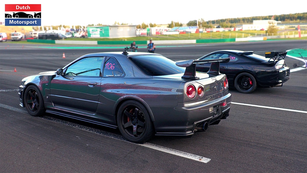 850HP Nissan Skyline R34 GTR - Drag Racing!