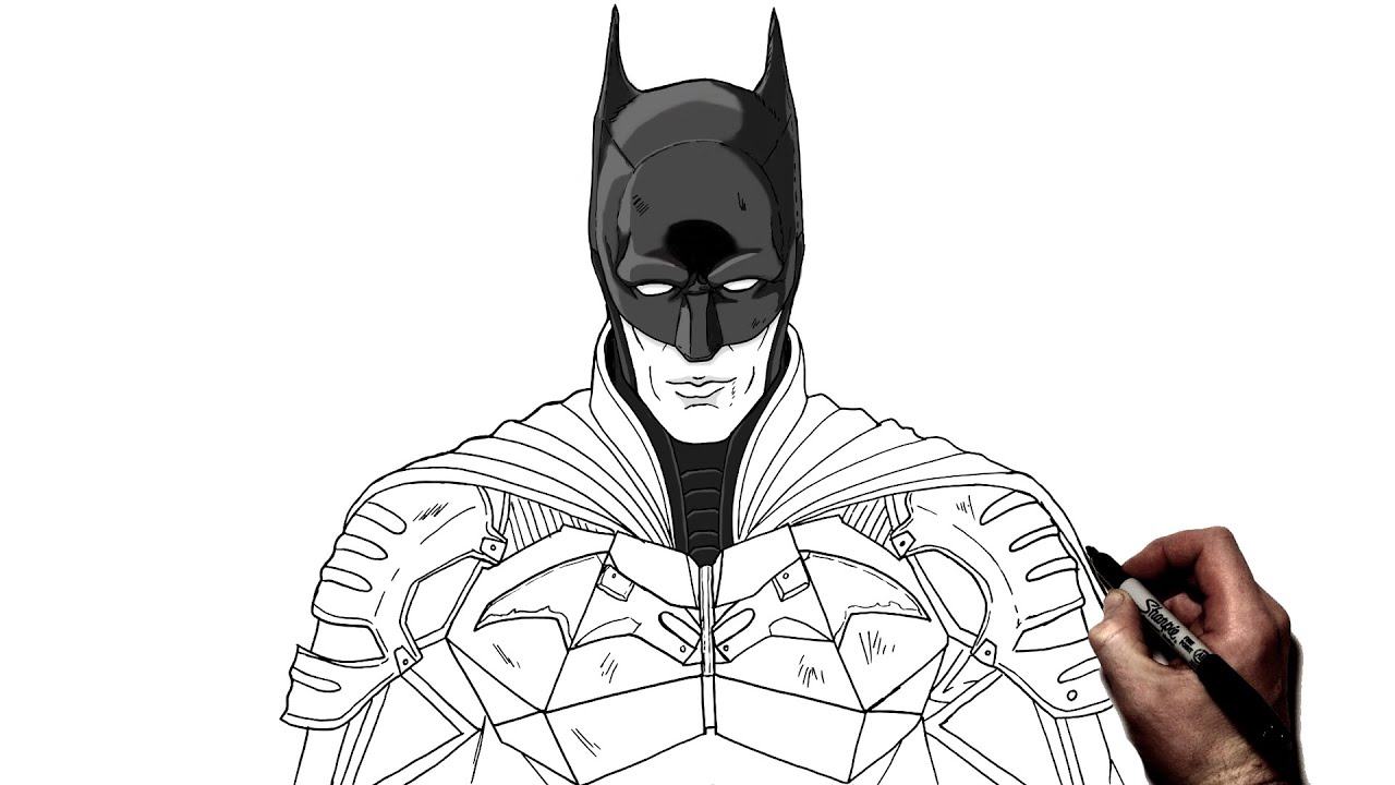 How to Draw The Batman (2022) | Step By Step | DC - YouTube