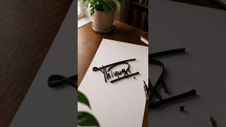 Thinugi Signature ✍️ Comment Your Name Next! #shorts