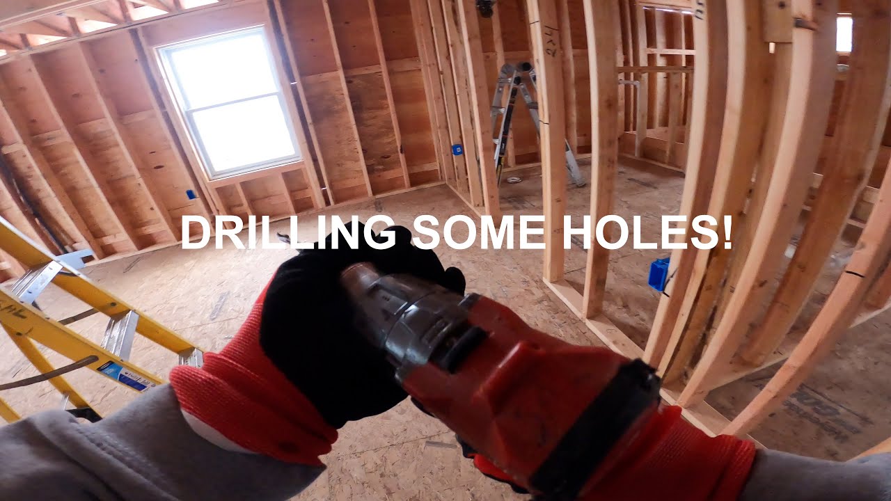 getting this new construction home ready for some electrical wire!