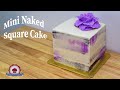 Mini Naked Square Cake