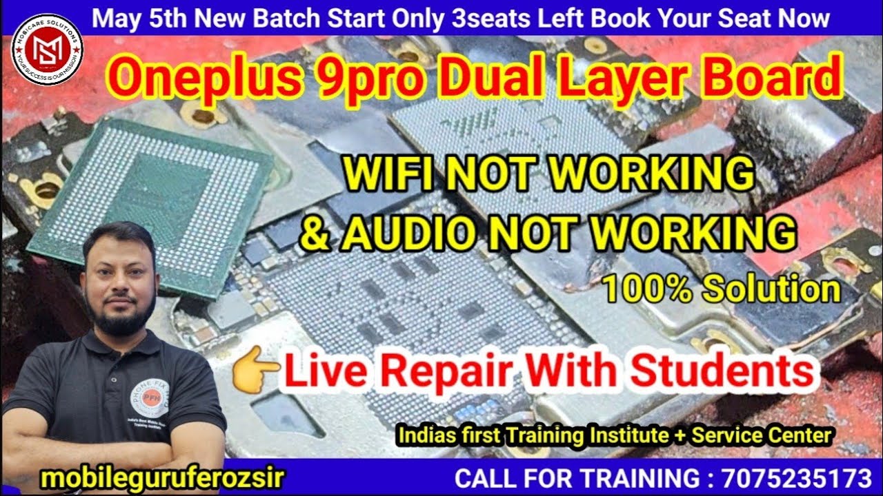 Oneplus 9pro Wifi & Ringer Not Working Solution live repair With April ...