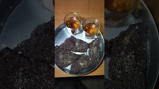 evening snacks 🤤 ragi laperiya sweet with black tea ☕#srilanka#snack #food #evening