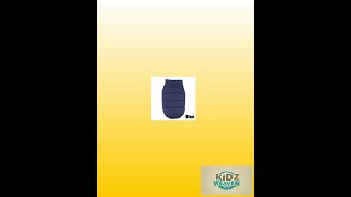 L Navy Blue Premium Fleece-Lined Pet Winter Vest | Thickened Padded Dog and Cat Coat | Warm Windp...