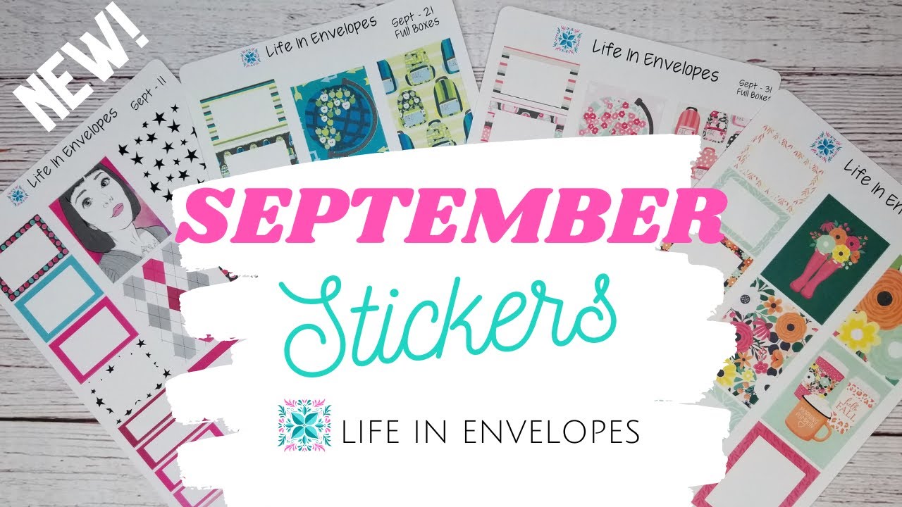 NEW! September Etsy Sticker Releases // Planning // Financial // Script ...