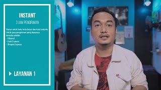 Perbedaan waktu kirim paket, instant, nextday, reguler, hemat dan kargo