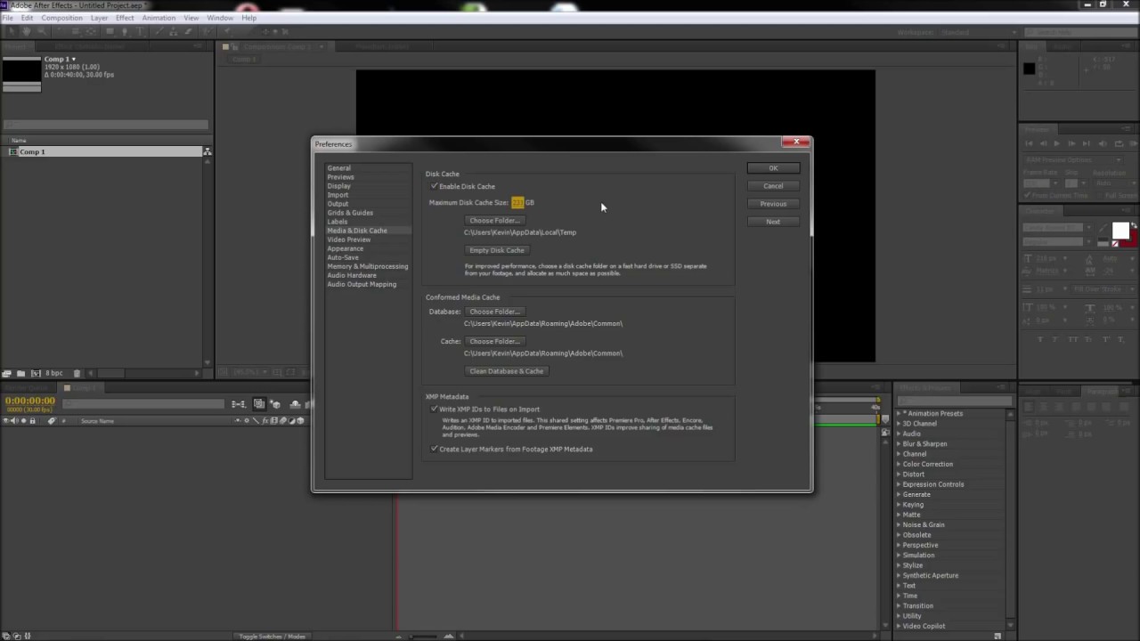 After Effects Tutorial: Increase Ram Preview And Rendering Speeds -Hd-