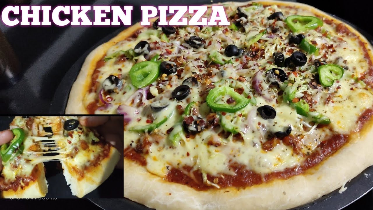chicken pizza recipe in malayalam|ചിക്കൻ പിസ|HAMDU'S KITCHEN|