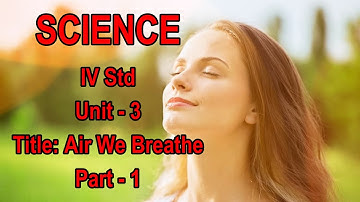 IV Std Science - Air We Breathe (Part - 1)