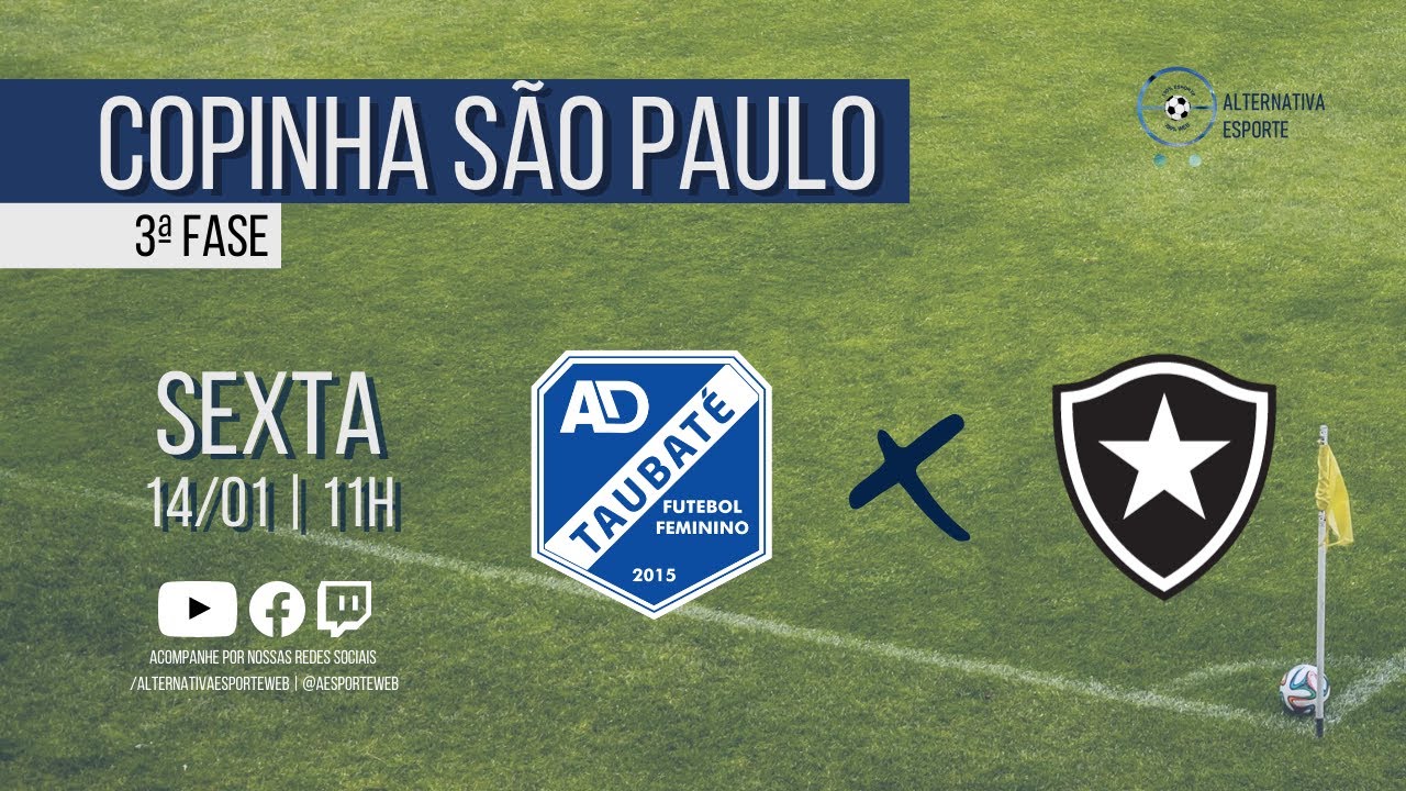TAUBATÉ x BOTAFOGO – Narração AO VIVO | Copa São Paulo Futebol Júnior - 3ª Fase