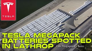 Almost 200 Tesla Megapack batteries spotted in Lathrop Megafactory