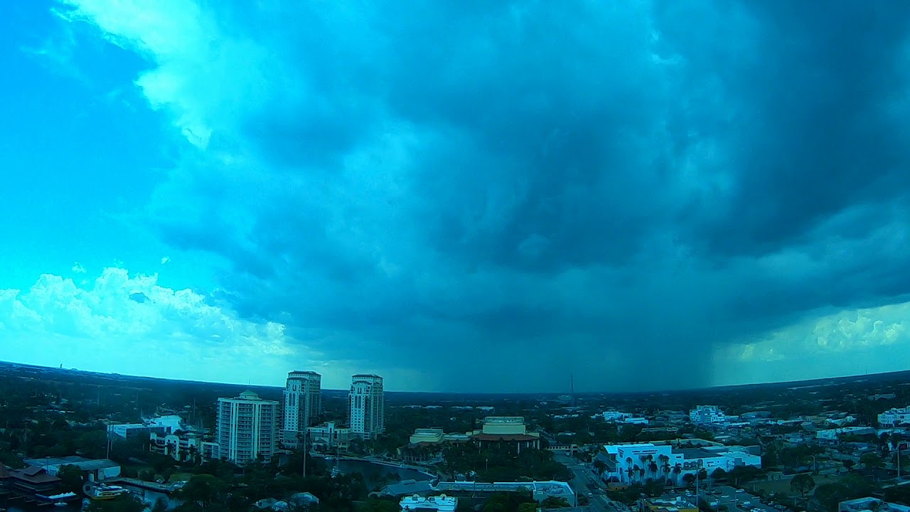 Tornado formation in downtown Ft. Lauderdale 2018 - YouTube
