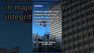 [Elections] Texas Mail Ballot Rejections Drop 11% to 2.7% After ID Rules #Shorts