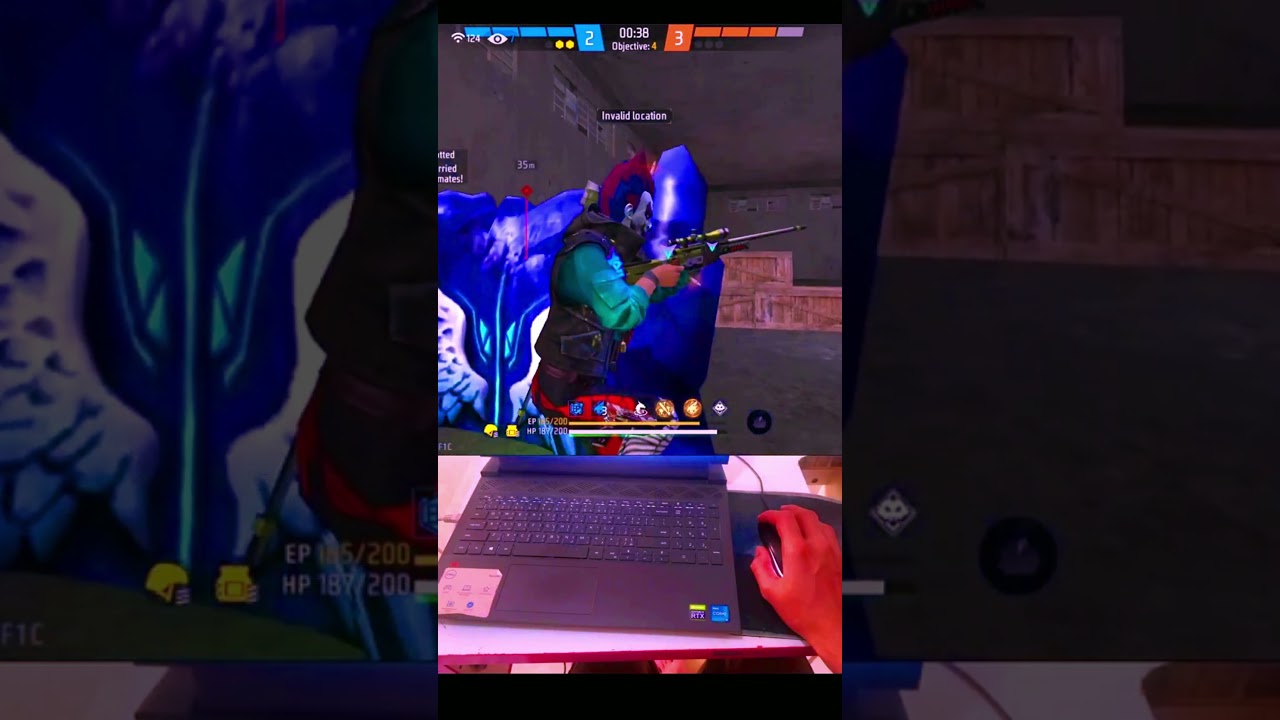 1vs4 Double AWM🔥😲Clutch Against H*cker Squad In CS-Rank 