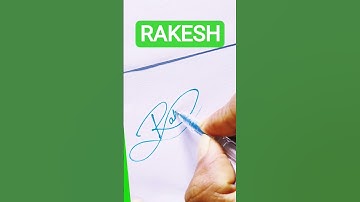 Rakesh Name signature style #R letter signature style #signature #calligraphy R